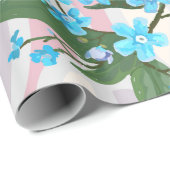Peonies and forget-me-nots. Seamless backgroundart Cadeaupapier (Rol Hoek)
