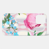 Peonies and forget-me-nots. Seamless backgroundart Case-Mate iPhone Case (Achterkant (horizontaal))