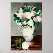 Peonies, beroemd schilderij van Edouard Manet Poster (Voorkant)