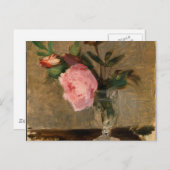 Peonies Berthe Morisot Fine Art Briefkaart (Voorkant / Achterkant)