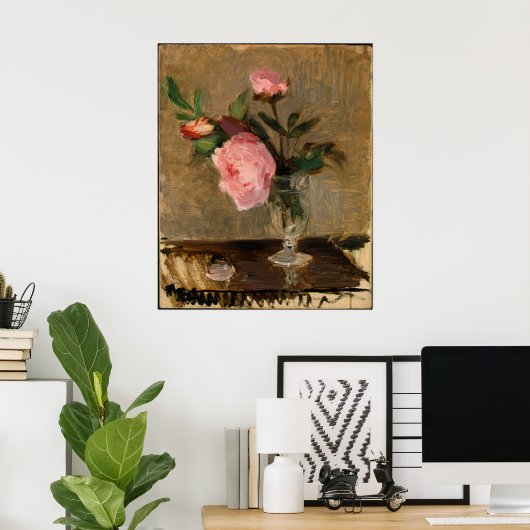 Peonies Berthe Morisot Fine Art Poster (Thuiskantoor)