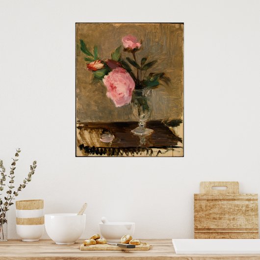 Peonies Berthe Morisot Fine Art Poster (Keuken)