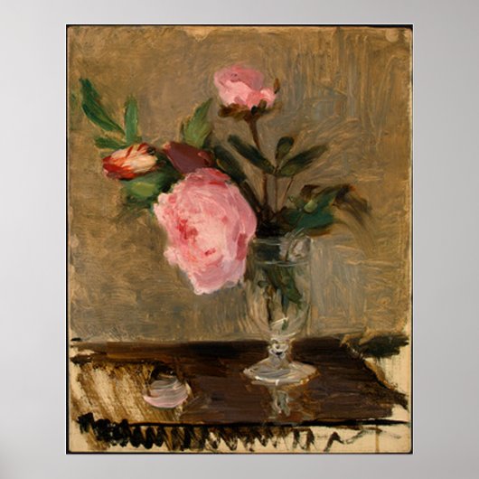 Peonies Berthe Morisot Fine Art Poster (Voorkant)