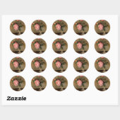 Peonies Berthe Morisot Fine Art Ronde Sticker (Vel)