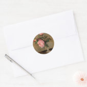 Peonies Berthe Morisot Fine Art Ronde Sticker (Envelop)