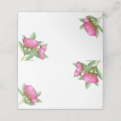Peonies Blank Place Cards Plaatskaartje (Buitenkant ongevouwen)