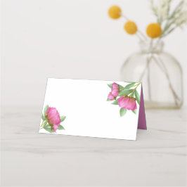 Peonies Blank Place Cards Plaatskaartje