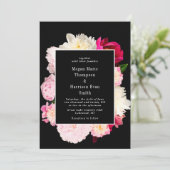 Peonies blooming Weddenschap Kaart (Staand voorkant)