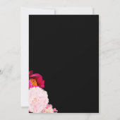 Peonies blooming Weddenschap Kaart (Achterkant)