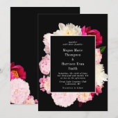 Peonies blooming Weddenschap Kaart (Voorkant / Achterkant)
