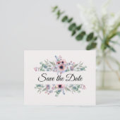 Peonies Border. Briefkaart (Staand voorkant)