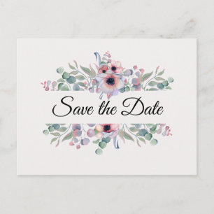Peonies Border. Briefkaart