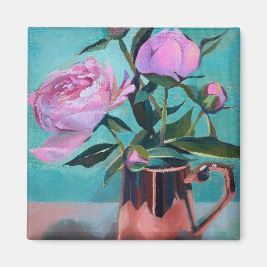 Peonies Bouquet Magnet (Voorkant)