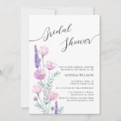 Peonies Bridal Shower Invitation Kaart (Voorkant)