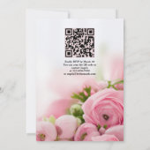 Peonies Bridesmaid Luncheon Invitation Kaart (Achterkant)