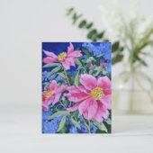 Peonies Briefkaart (Staand voorkant)