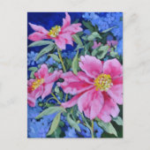 Peonies Briefkaart (Voorkant)
