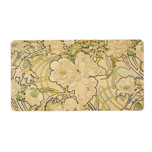 Peonies c1897 etiket (Voorkant)