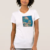Peonies & Canary by Hokusai T-shirt (Voorkant)