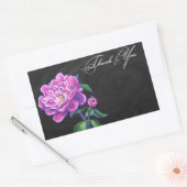 Peonies Dankuwel Rechthoekige Sticker (Envelop)