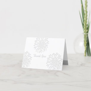 Peonies Digital Paper Cut-Out 3 Sympathie Dank Y C Bedankkaart