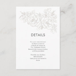 Peonies elegant flower hoek informatiekaartje