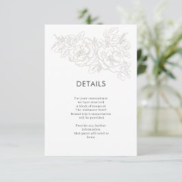 Peonies elegant flower hoek informatiekaartje