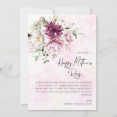 Peonies elegante Moederdag Feestdagenkaart (Voorkant)