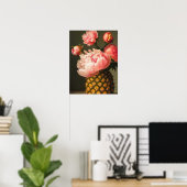 Peonies en ananas poster (Thuiskantoor)