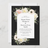 Peonies en Anemones die weduwschap uitnodigen Kaart (Voorkant)