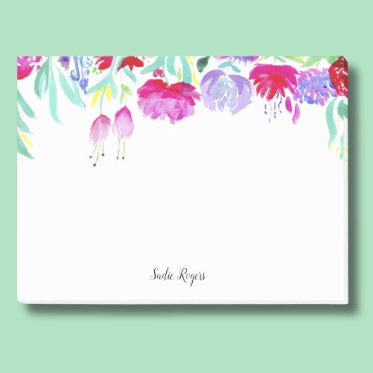 Peonies en bloesems personaliseren post-it® notes