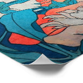 Peonies en Canarische Eilanden door Hokusai Poster (Hoek)