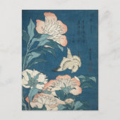 Peonies en Canarische Eilanden, door Katsushika Ho Briefkaart (Voorkant)