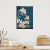 Peonies en Canarische Eilanden, door Katsushika Ho Poster (Keuken)