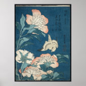 Peonies en Canarische Eilanden, door Katsushika Ho Poster (Voorkant)