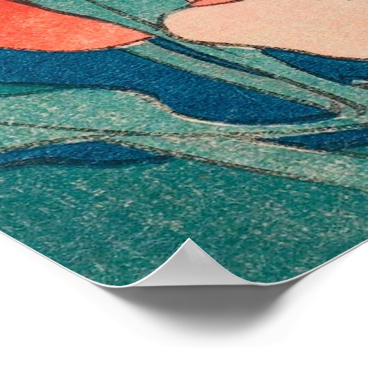 Peonies en Canarische Eilanden Poster (Hoek)