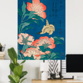 Peonies en Canarische Eilanden Poster (Thuiskantoor)