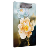 Peonies en Gold Glitter Klembord (Rechts)