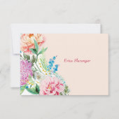 Peonies en Lilacs Note Card Notitiekaartje (Voorkant)