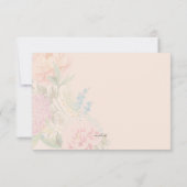 Peonies en Lilacs Note Card Notitiekaartje (Achterkant)