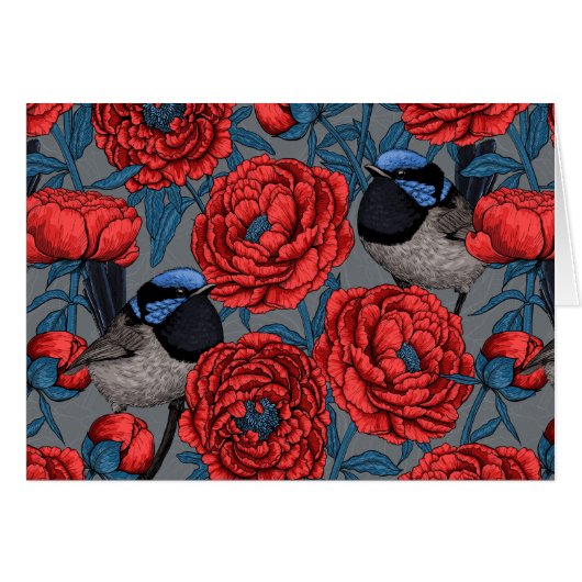 Peonies en Peonies (Voorkant Horizontaal)