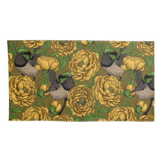 Peonies en Peonies Kussensloop (Achterkant-Rechts)