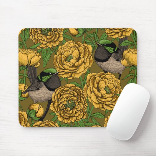 Peonies en Peonies Muismat (Met muis)