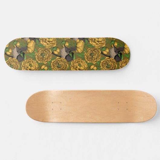 Peonies en Peonies Persoonlijk Skateboard (Horizontaal)