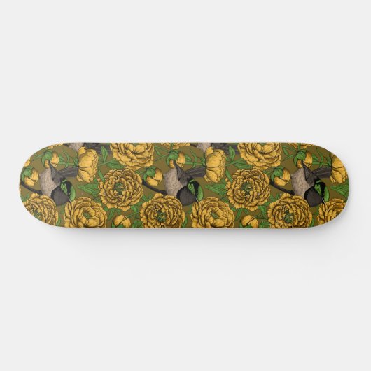 Peonies en Peonies Persoonlijk Skateboard (Horizontaal)