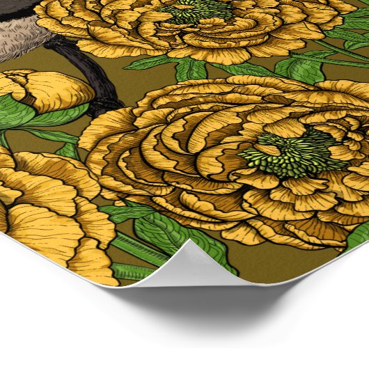 Peonies en Peonies Poster (Hoek)