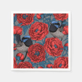 Peonies en Peonies Servet (Voorkant)