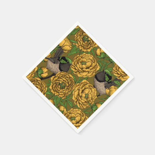 Peonies en Peonies Servet (Hoek)