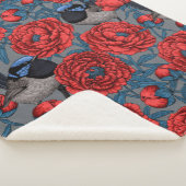 Peonies en Peonies Sherpa Deken (3/4)