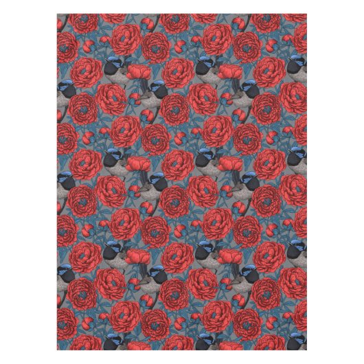 Peonies en Peonies Tafelkleed (Voorkant)